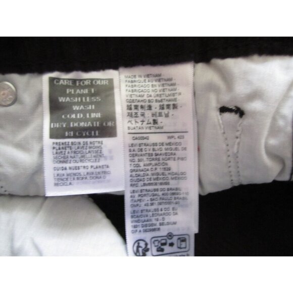 New Women Levis 711 Skinny Corduroy Black Pants Sz 30x30 (WP302) - Picture 9 of 11